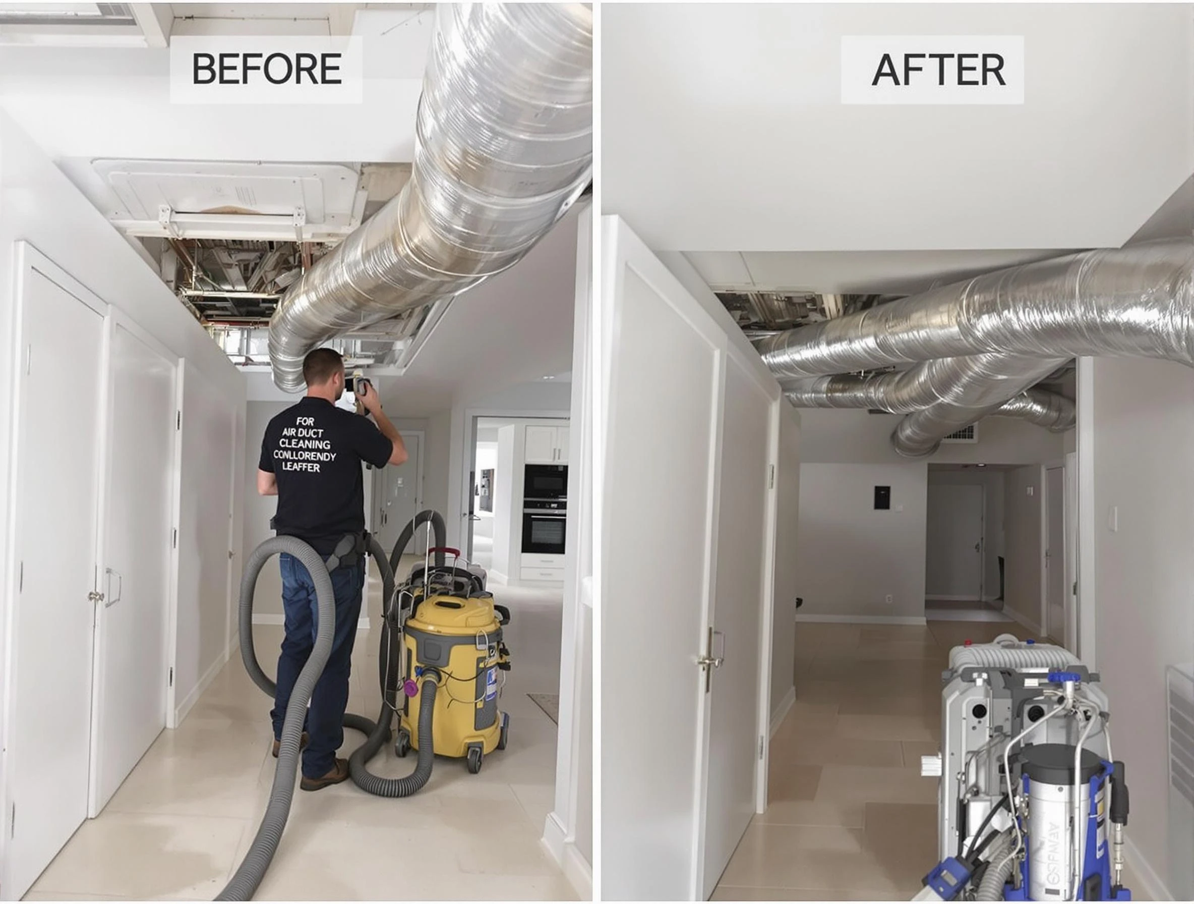 Mount Olive Air Duct Cleaning professional performing thorough air duct cleaning in Mount Olive