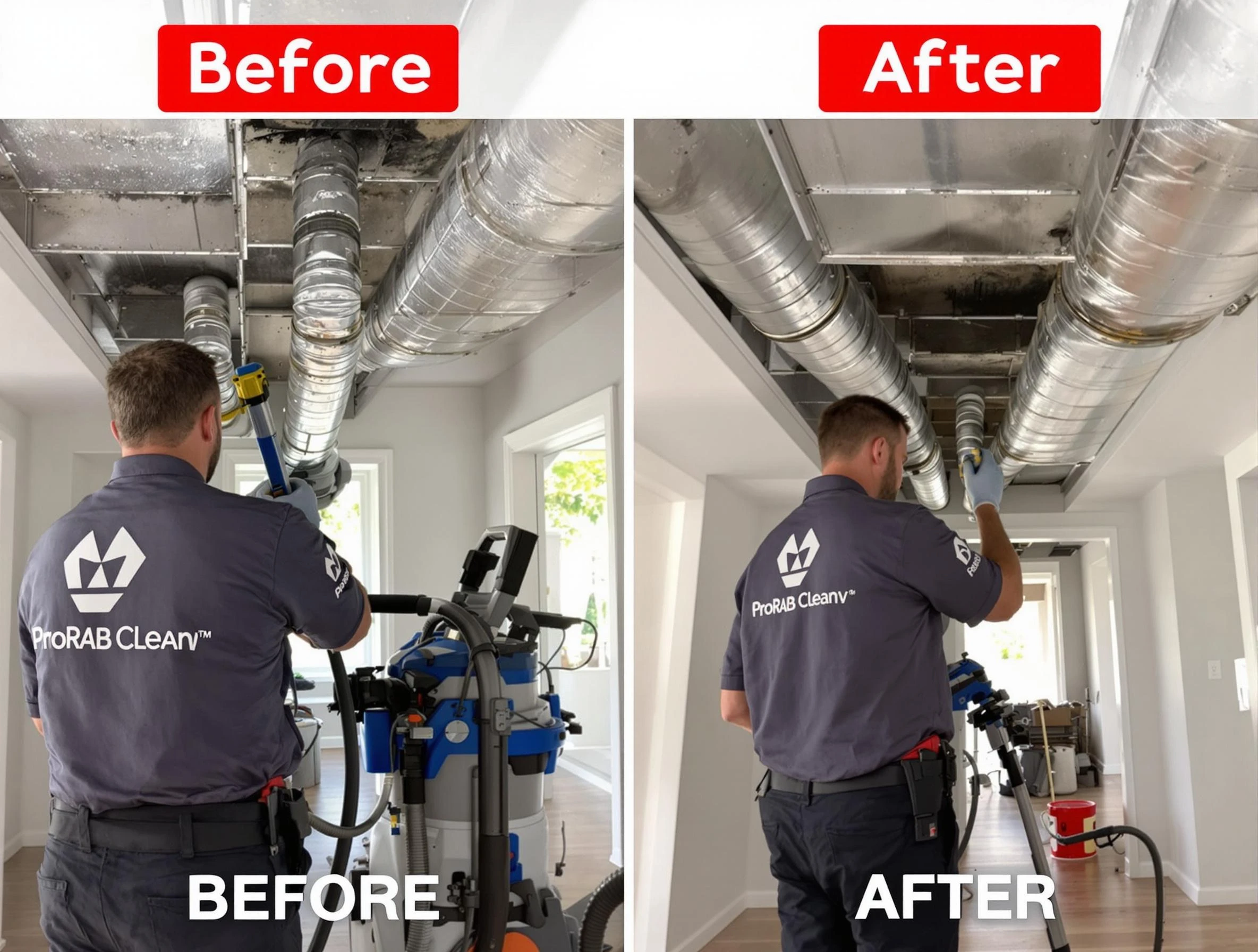 Mount Olive Air Duct Cleaning expert performing thorough residential duct cleaning in a Mount Olive home